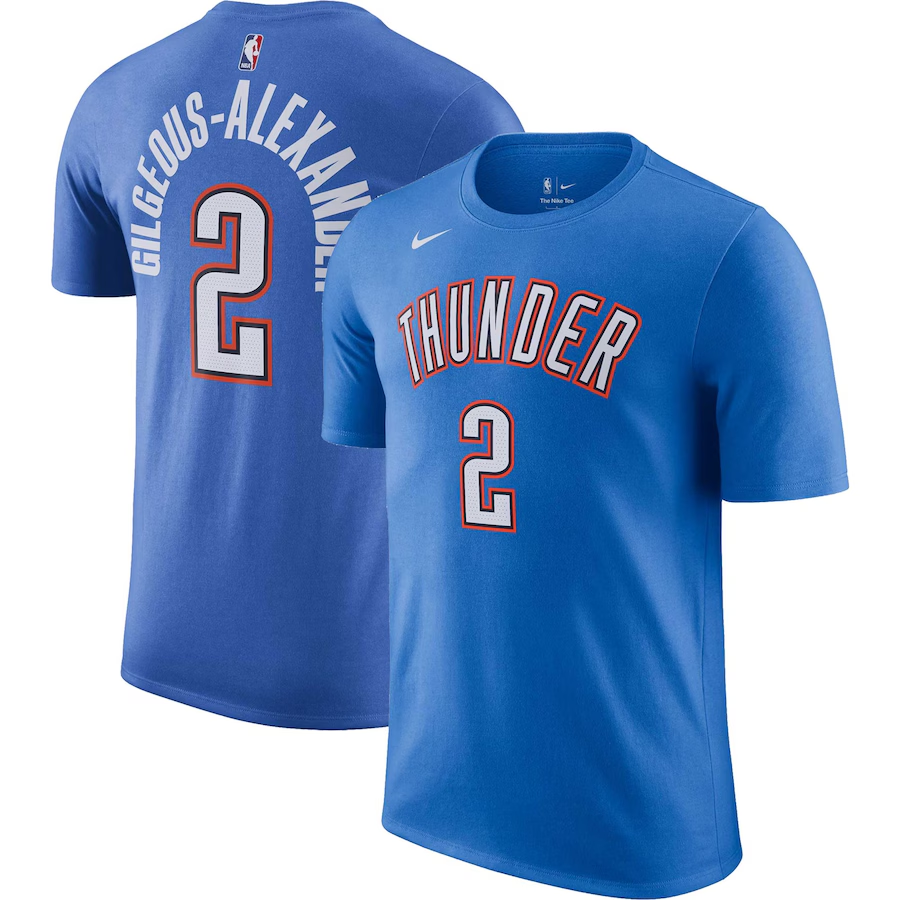 Men Oklahoma City Thunder short T Shirt 2025 style 10